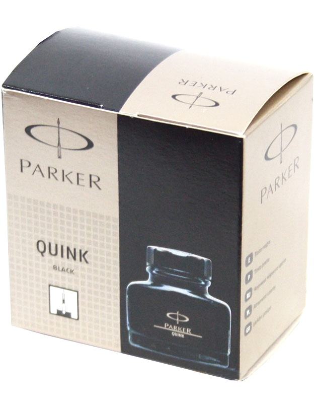 Флакон с черными чернилами для перьевых ручек Parker Quink, Z13, фото 3