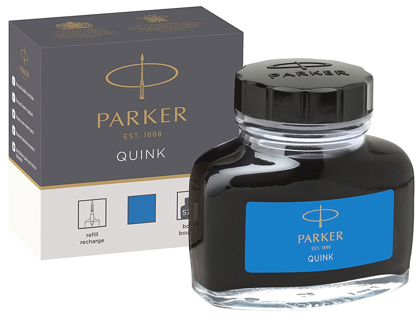  Флакон с неводостойкими синими чернилами (Washable Blue) Parker, Bottle Quink Z13