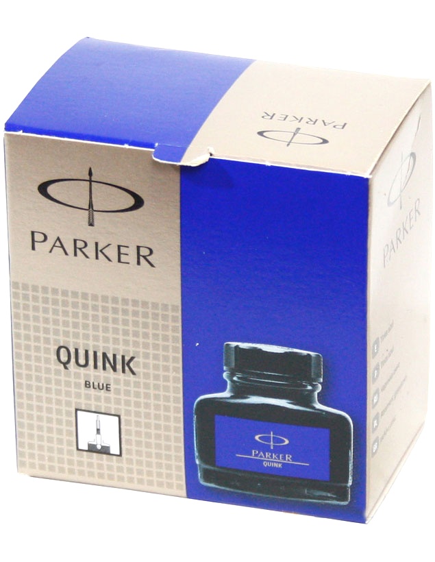 Флакон с синими чернилами для перьевых ручек Parker Quink, Z13, фото 3