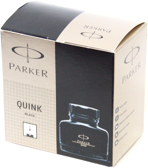 Флакон с неводостойкими черными (Washable Black) чернилами для перьевых ручек Parker Quink, Z13, фото 2
