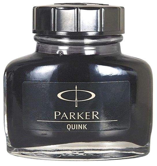 Флакон с неводостойкими черными (Washable Black) чернилами для перьевых ручек Parker Quink, Z13, фото 3