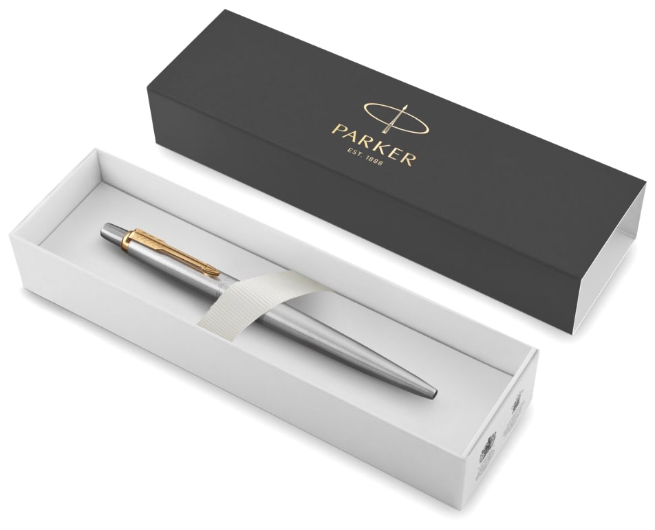  Гелевая ручка Parker Jotter Core K694, Stainless Steel GT, фото 3