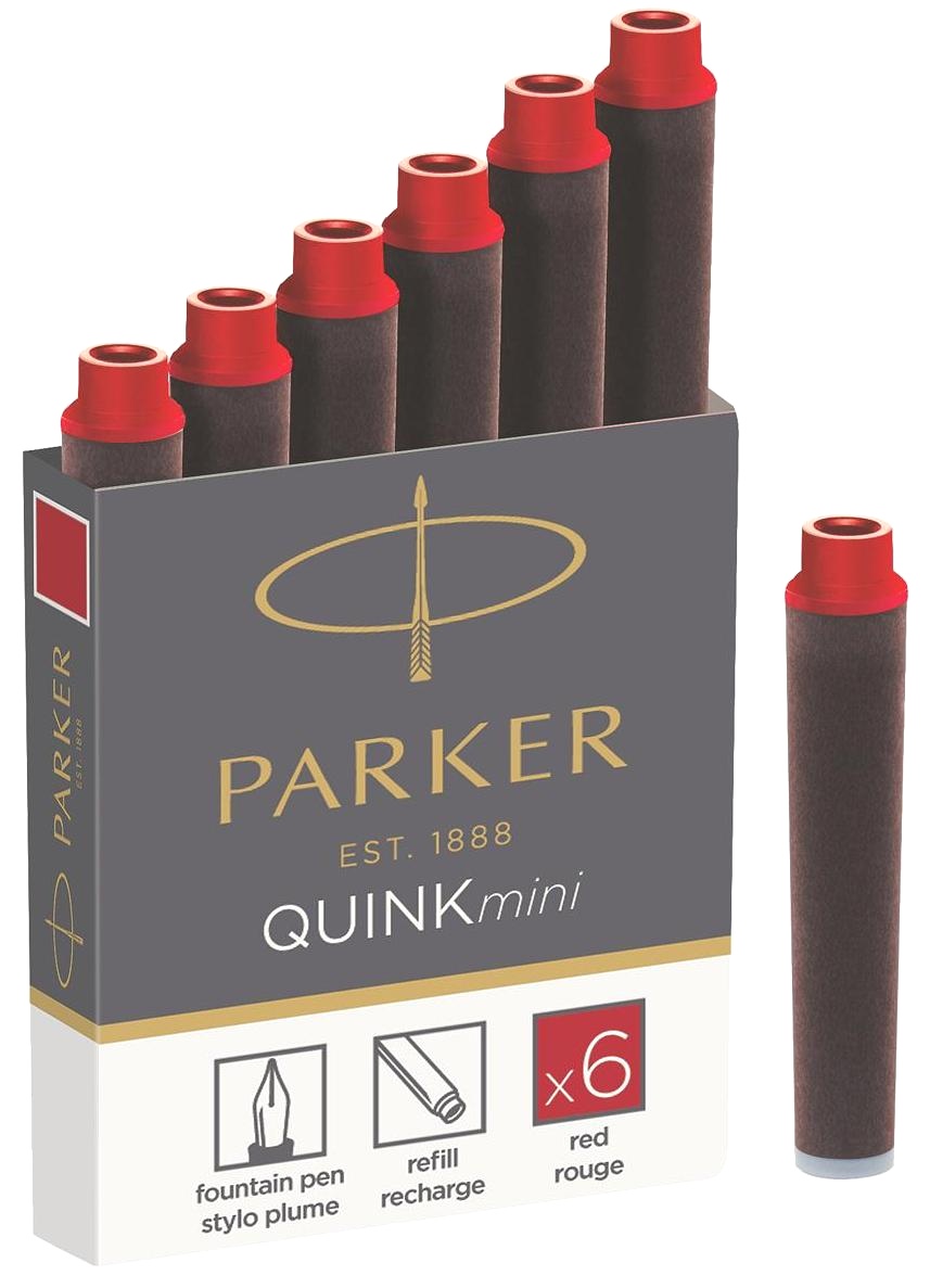  Картриджи MINI Z17 с красными чернилами для перьевой ручки Parker