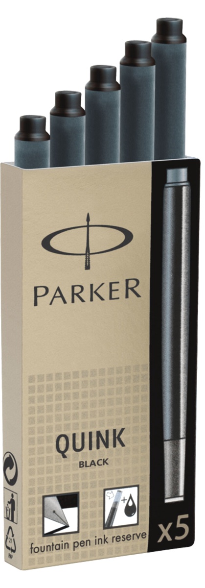 Картриджи стандартные с черными чернилами для перьевых ручек Parker, Z11, фото 2