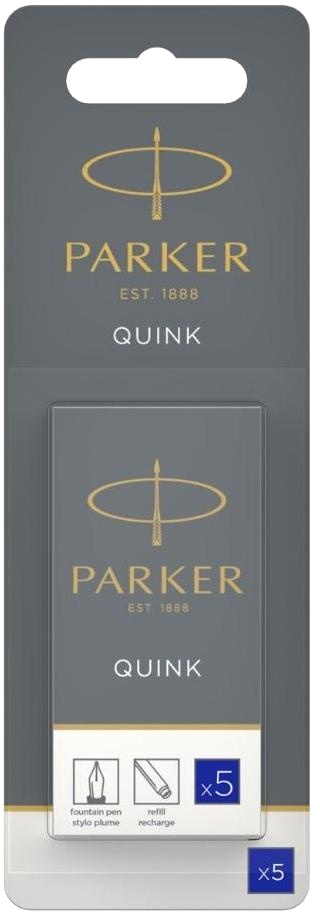  Картриджи стандартные с синими чернилами для перьевых ручек Parker, Cartridge Quink Z11 Parker, блистер