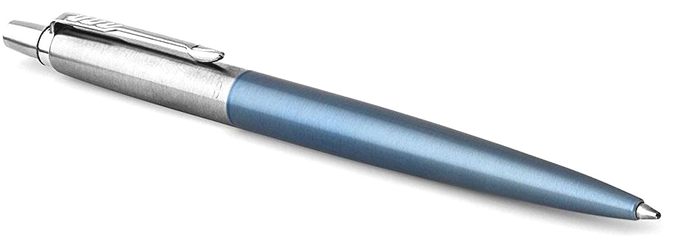  Набор: блокнот + 2 шариковые ручки Parker Jotter Core K61 / K63, Stainless Steel / Waterloo Blue CT, фото 5