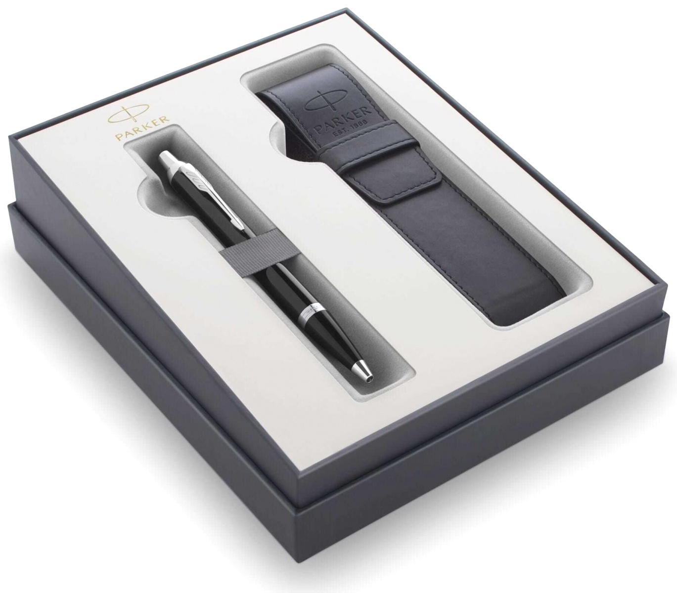  Набор Parker 2021: ручка шариковая Parker IM Core K321, Black CT + чехол для ручки