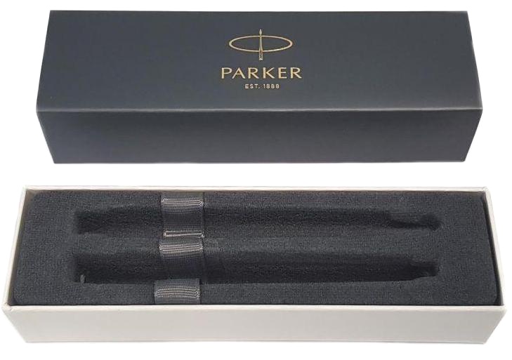  Набор Parker 2022: шариковая + перьевая ручки Parker Sonnet Core FK530, Lacquer Deep Black GT, фото 9