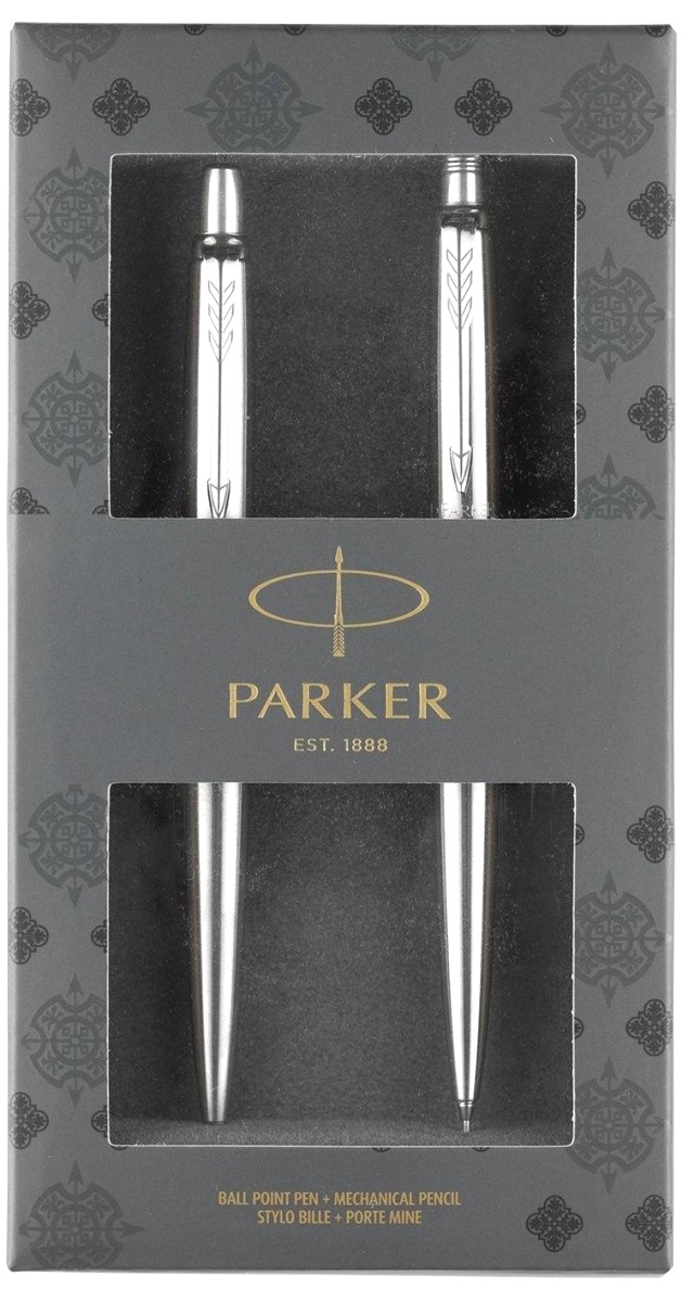  Набор Parker Jotter Core KB61: шариковая ручка и механический карандаш, Stainless Steel CT, фото 2