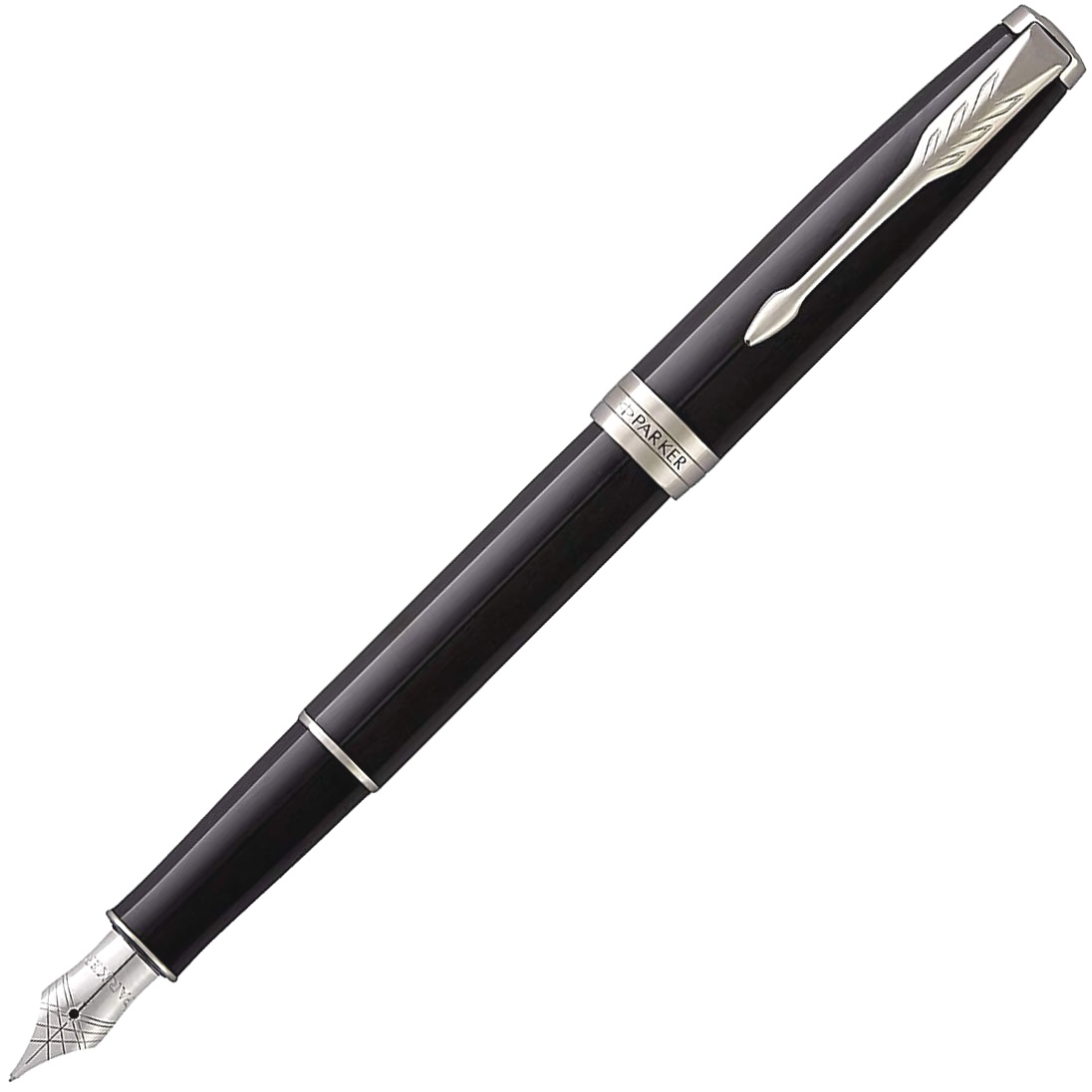  Набор: перьевая ручка + чехол Parker Sonnet Core F530, Lacquer Deep Black СT (Перо M), фото 10