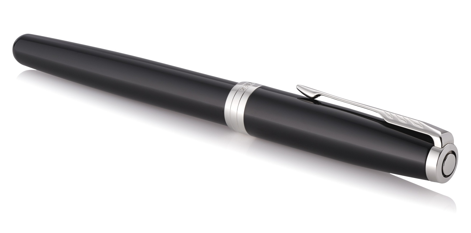  Набор: перьевая ручка + чехол Parker Sonnet Core F530, Lacquer Deep Black СT (Перо M), фото 4