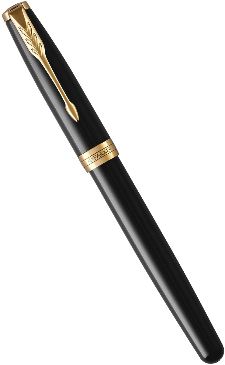  Набор: перьевая ручка + органайзер Parker Sonnet Core F530, Lacquer Deep Black GT (Перо F), фото 4