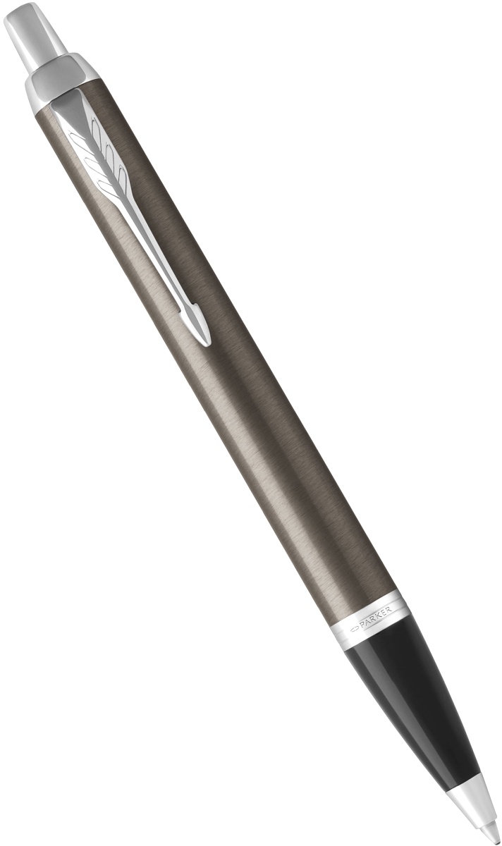 Набор: перьевая + шариковая ручки Parker I.M. F321, K321, Dark Espresso CT, фото 2