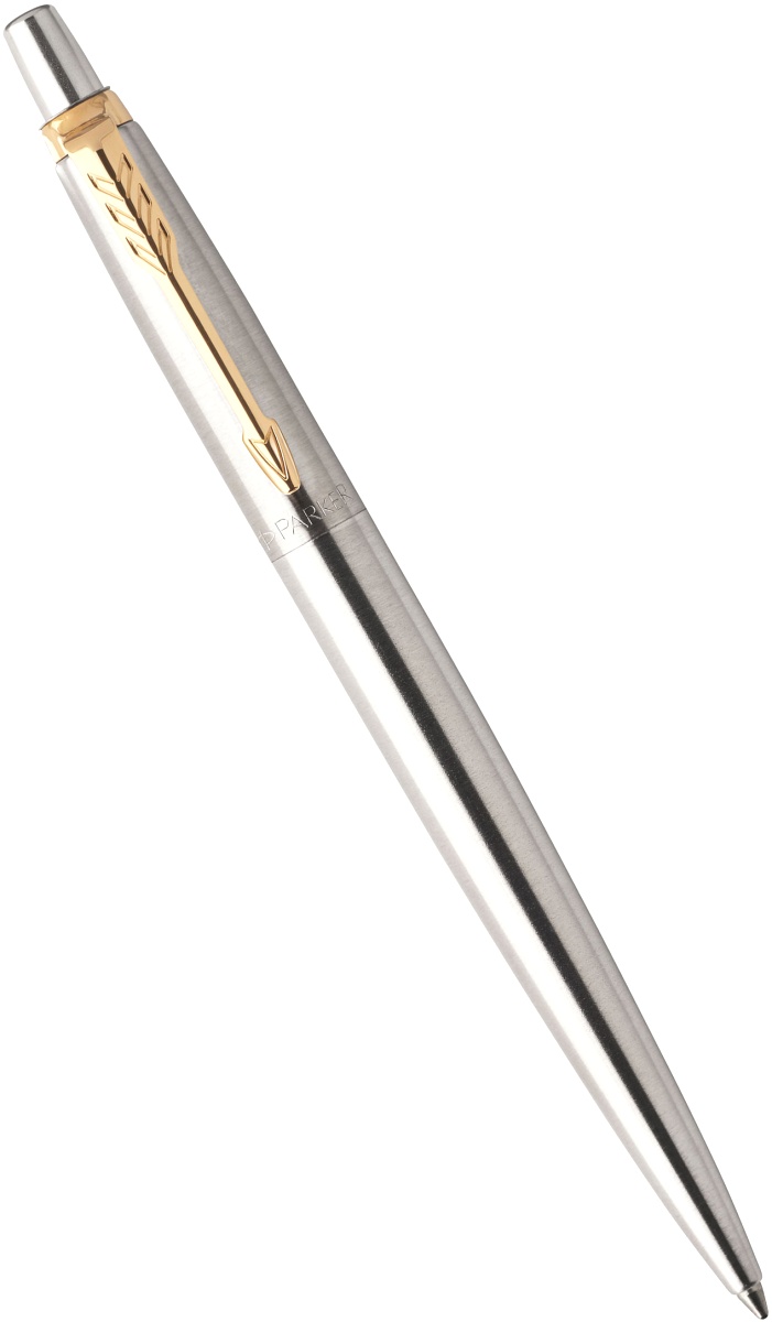  Набор: перьевая + шариковая ручки Parker Jotter Core FK691, Stainless Steel GT (Перо M), фото 4
