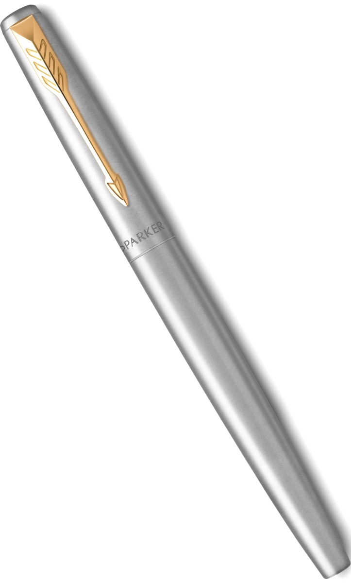  Набор: перьевая + шариковая ручки Parker Jotter Core FK691, Stainless Steel GT (Перо M), фото 3