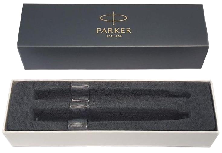  Набор: шариковая + перьевая ручки Parker Urban Core FK200, Muted Black GT (Перо M), фото 10