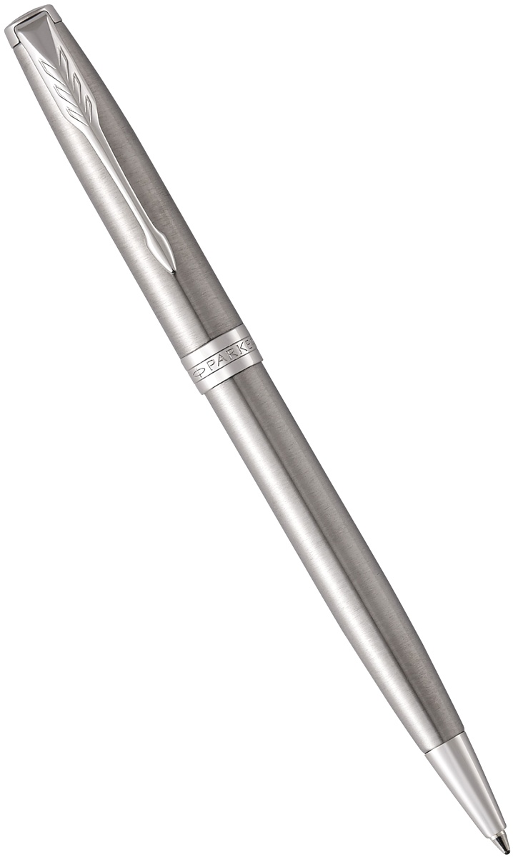  Набор: шариковая ручка + чехол Parker Sonnet Core K526, Stainless Steel CT, фото 3