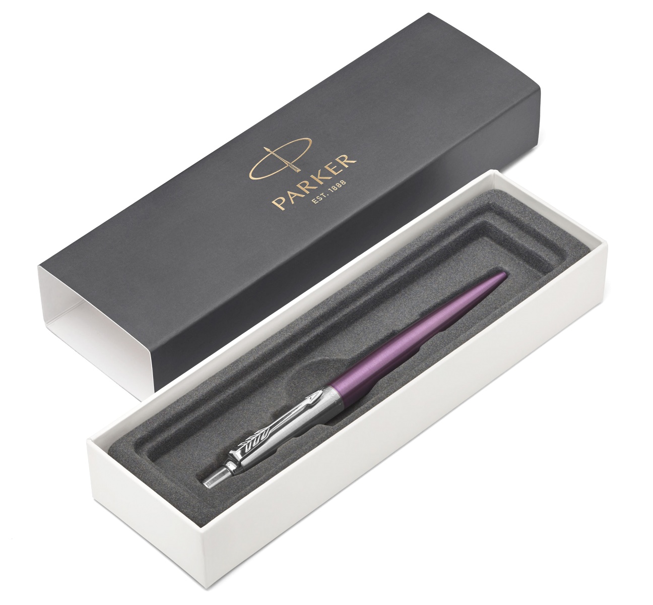 Набор: Шариковая ручка Parker Jotter Core K63, Victoria Violet CT + Ежедневник, недатированный, А5, фиолетовый, фото 4