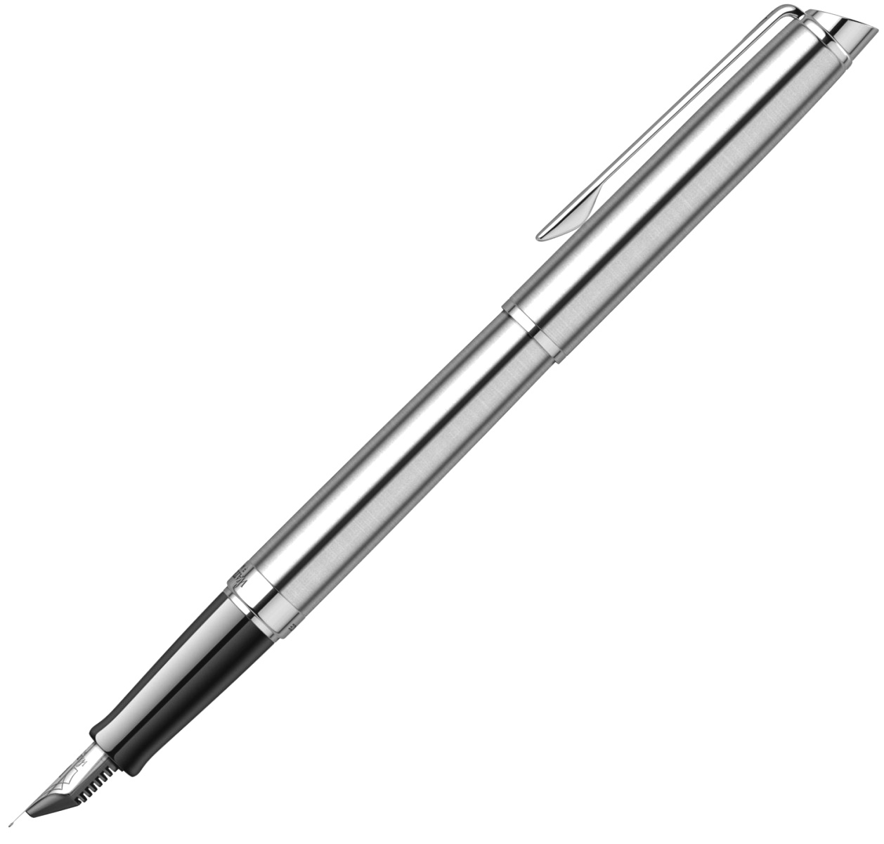 Набор: Перьевая ручка Waterman Hemisphere Essential, Stainless Steel CT (Перо F) и Ежедневник, недатированный, А5, серый, фото 3