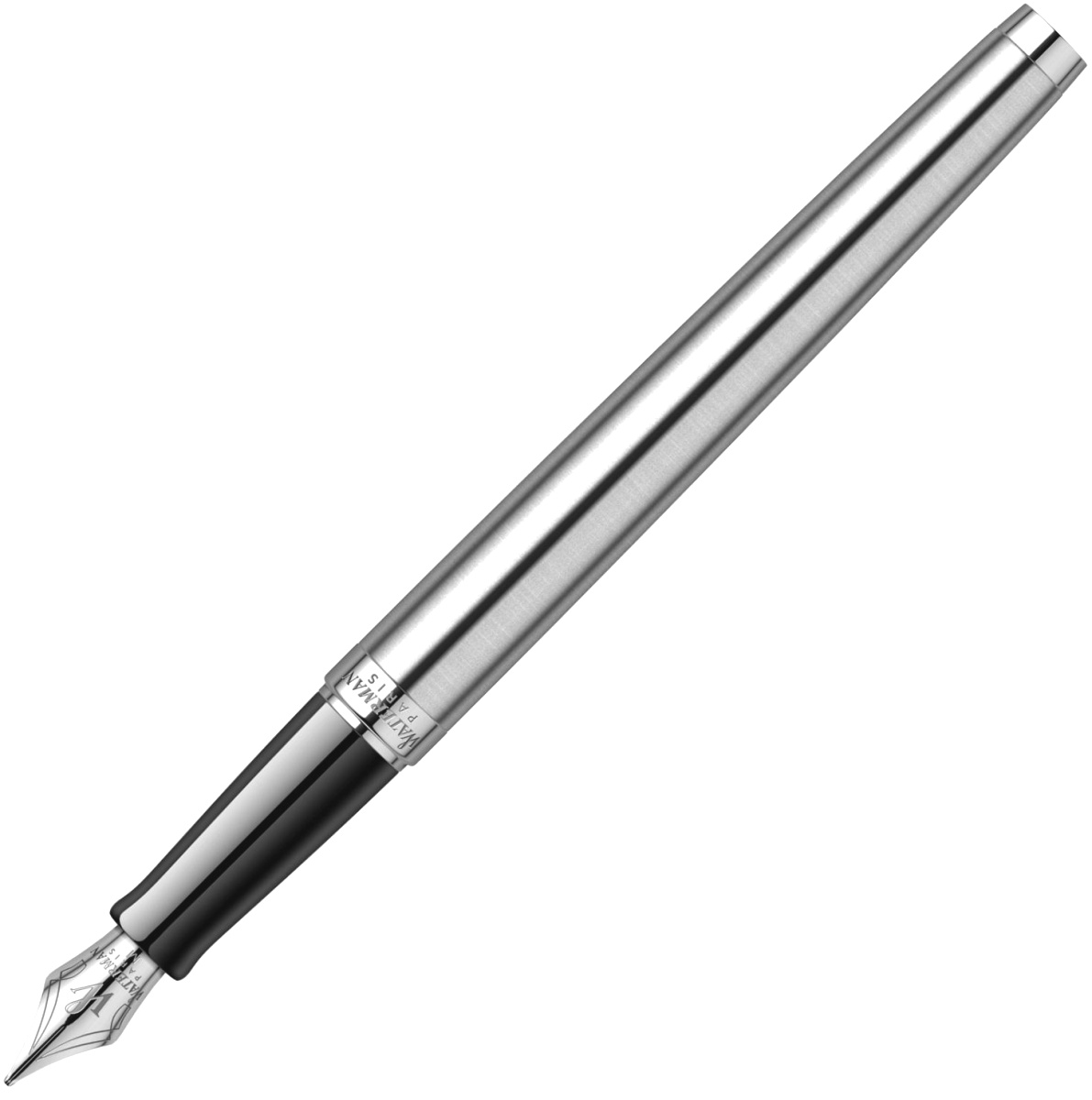 Набор: Перьевая ручка Waterman Hemisphere Essential, Stainless Steel CT (Перо F) и Ежедневник, недатированный, А5, серый, фото 5