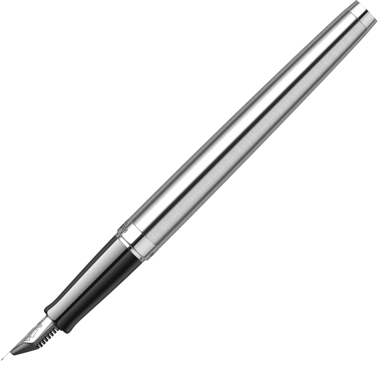 Набор: Перьевая ручка Waterman Hemisphere Essential, Stainless Steel CT (Перо F) и Ежедневник, недатированный, А5, серый, фото 6