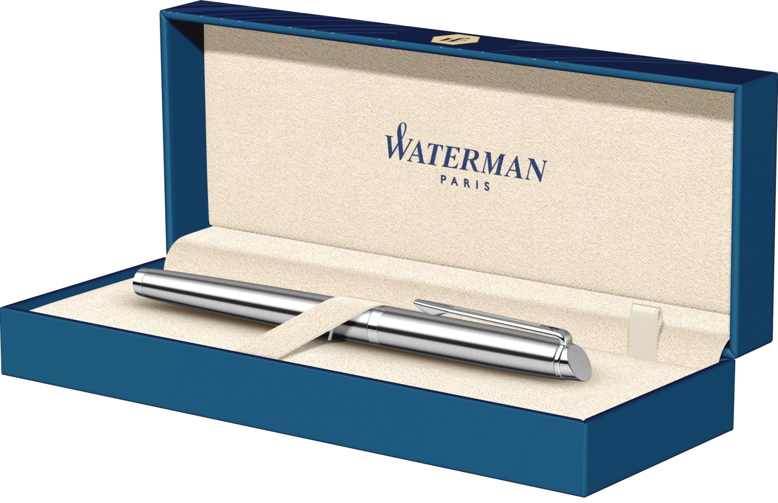 Набор: Перьевая ручка Waterman Hemisphere Essential, Stainless Steel CT (Перо F) и Ежедневник, недатированный, А5, серый, фото 9