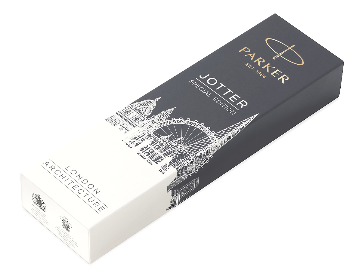 Набор: Шариковая ручка Parker Jotter 2017 SE, London Architecture Gothic + Ежедневник, недатированный, А5, бежевый, фото 5