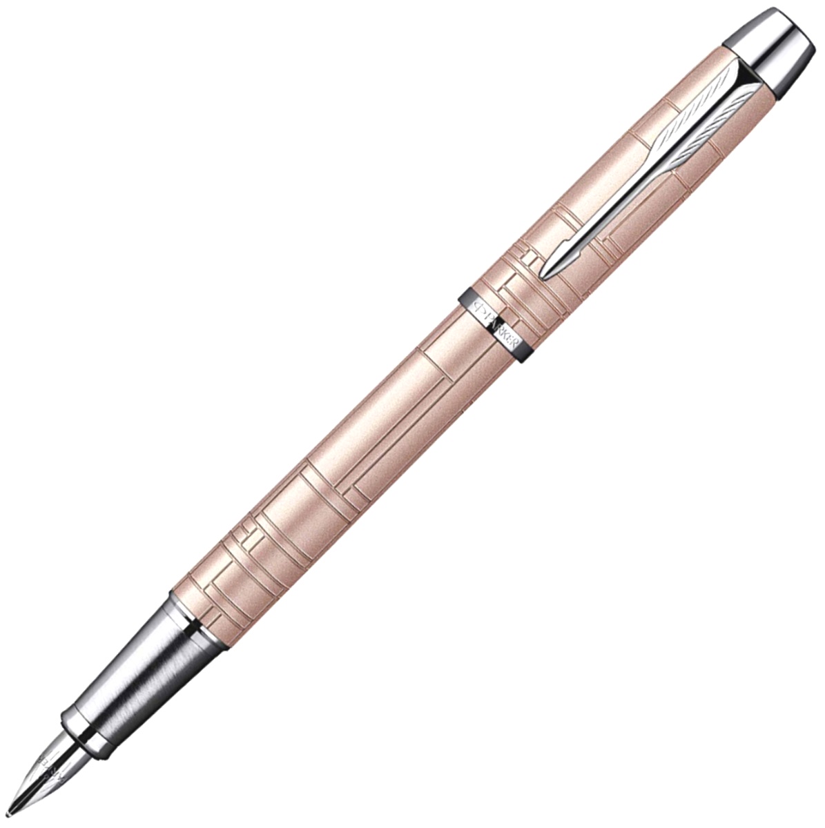 Набор: Перьевая ручка Parker I.M. Premium F222, Metallic Pink CT (перо F) + Ежедневник, недатированный, А5, красный, фото 2