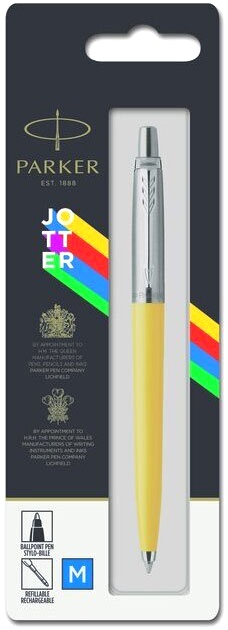 Набор: Шариковая ручка Parker Jotter K60 Originals Color Plastic 2019, Yellow СT + Ежедневник, недатированный, А5, жёлтый, фото 3
