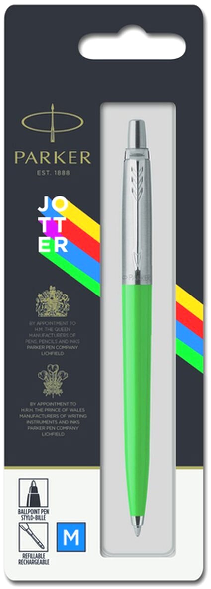 Набор: Шариковая ручка Parker Jotter K60 Originals Color Plastic 2019, Green СT + Ежедневник, недатированный, А5, зеленый, фото 2