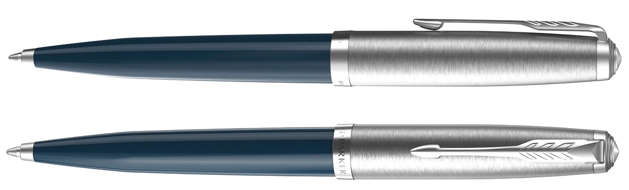 Набор: Ручка шариковая Parker 51 Core, Midnight Blue CT + Ежедневник, недатированный, А5, синий, фото 3