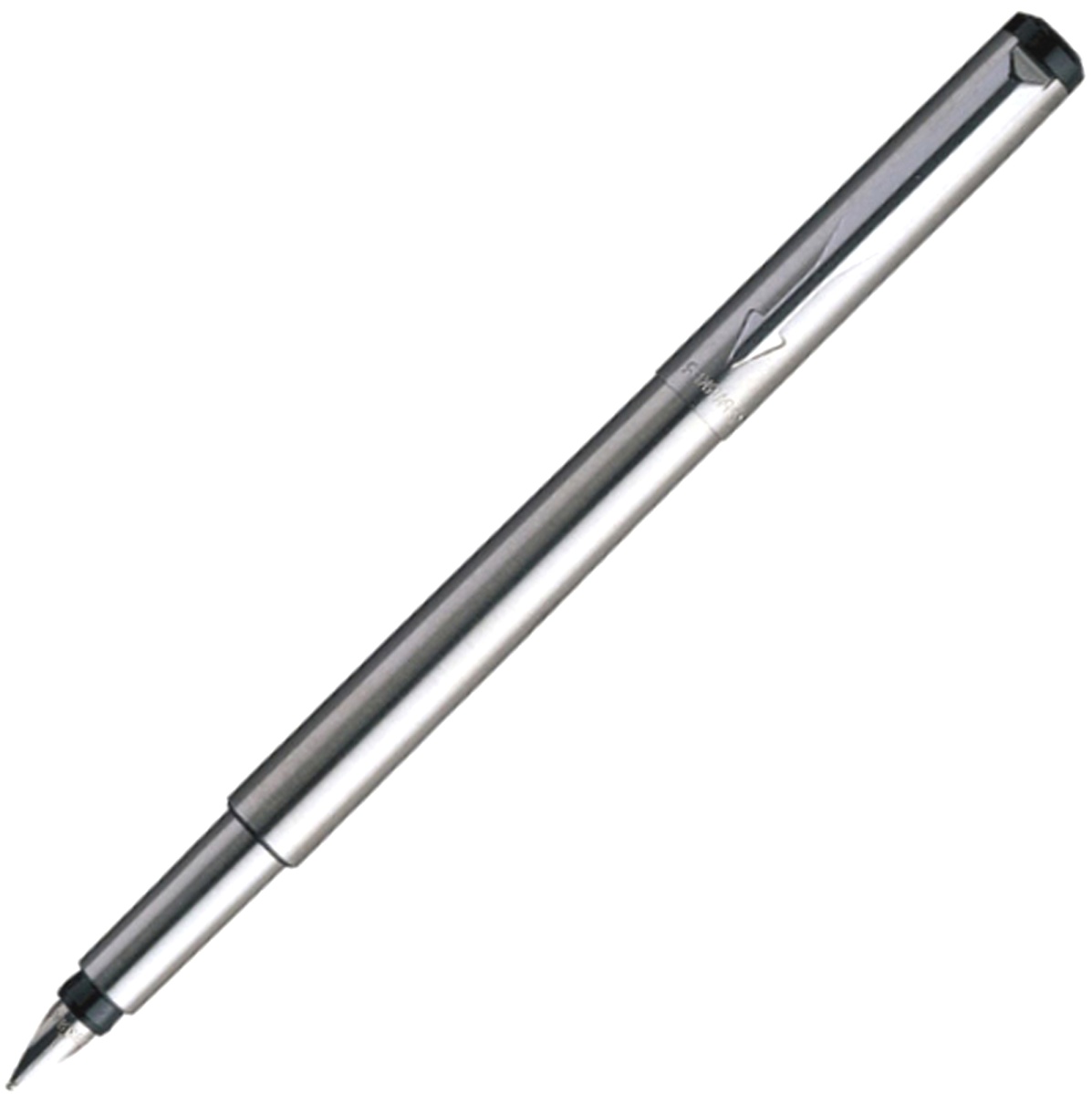 Набор: Перьевая ручка Parker Vector F03, Steel (Перо M) + Ежедневник, недатированный, А5, серый, фото 2