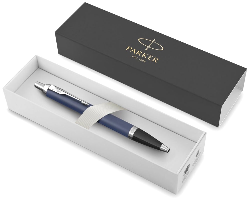 Шариковая ручка Parker IM Core K321, Matte Blue CT, фото 3