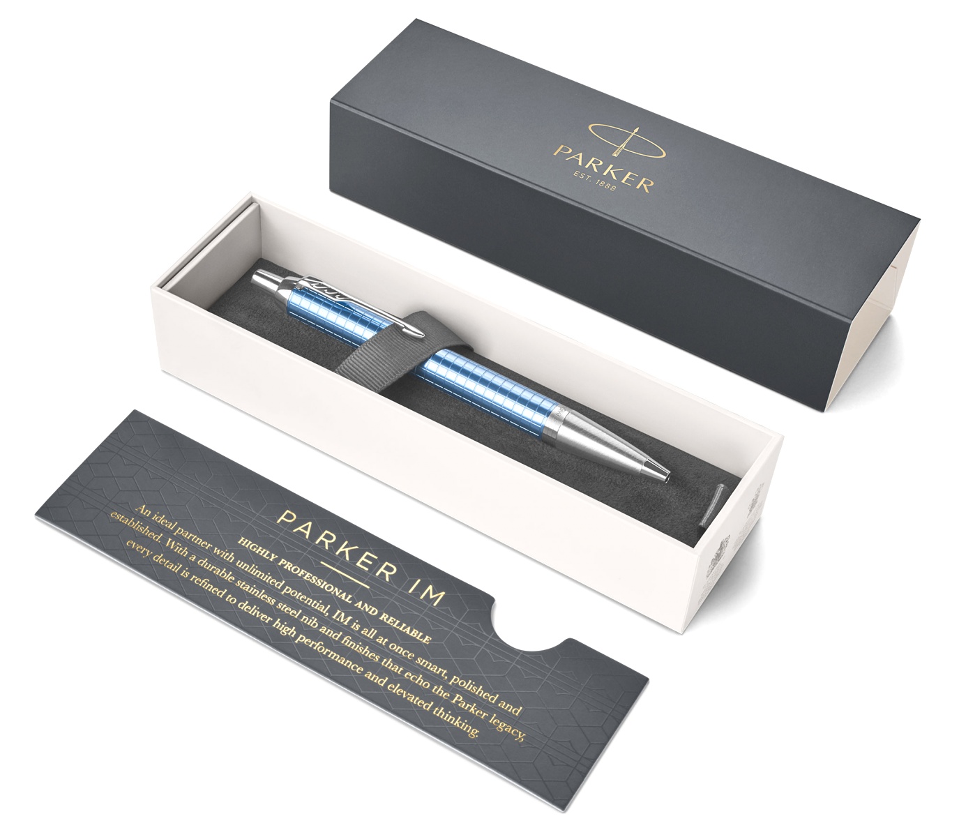 Шариковая ручка Parker IM Premium K322, Blue CT, фото 4