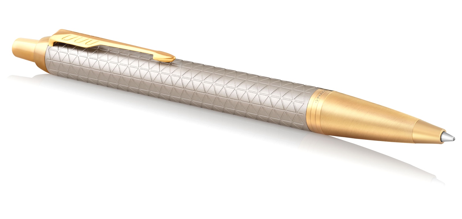 Шариковая ручка Parker IM Premium K323, Grey GT, фото 2