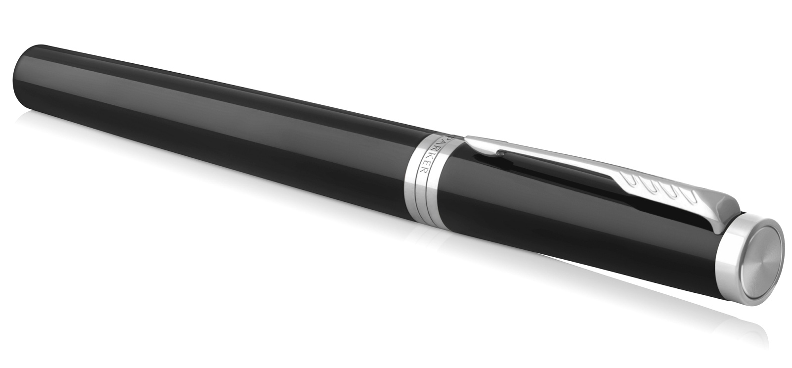 Ручка 5й пишущий узел Parker Ingenuity Large F500, Black Lacquer CT, фото 4