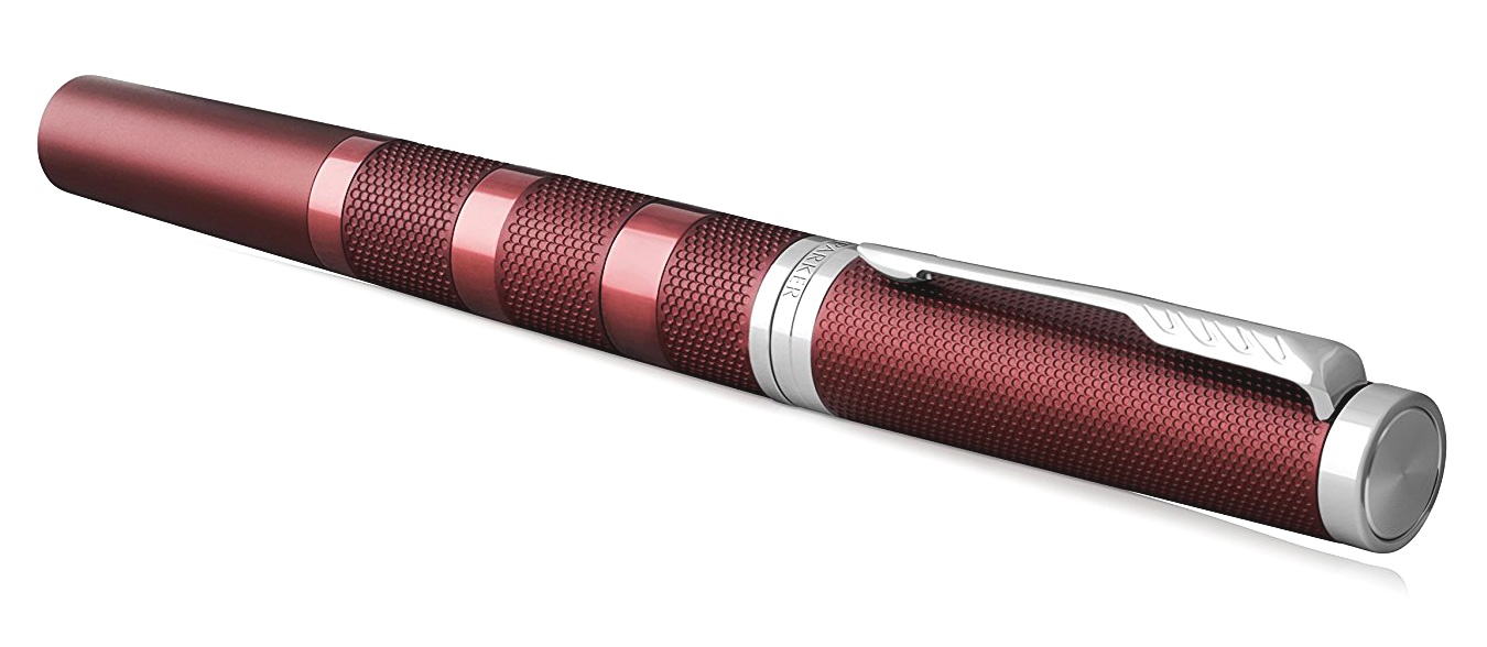 Ручка 5й пишущий узел Parker Ingenuity Large F504, Deep Red PVD, фото 4