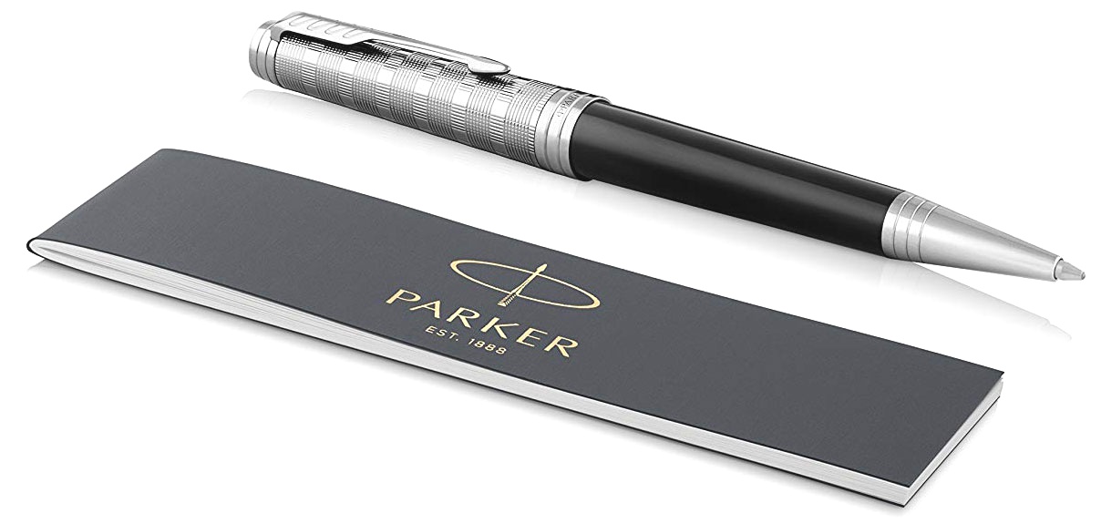 Шариковая ручка Parker Premier Castom Tartan K561, Black PT, фото 3