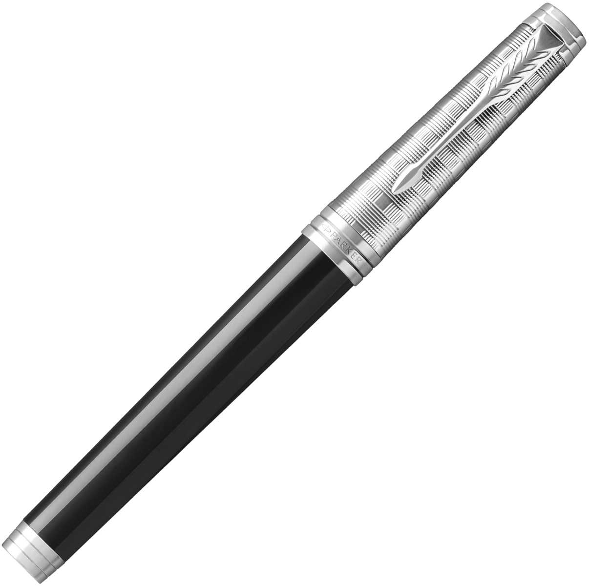 Ручка-роллер Parker Premier Castom Tartan T561, Black PT, фото 2