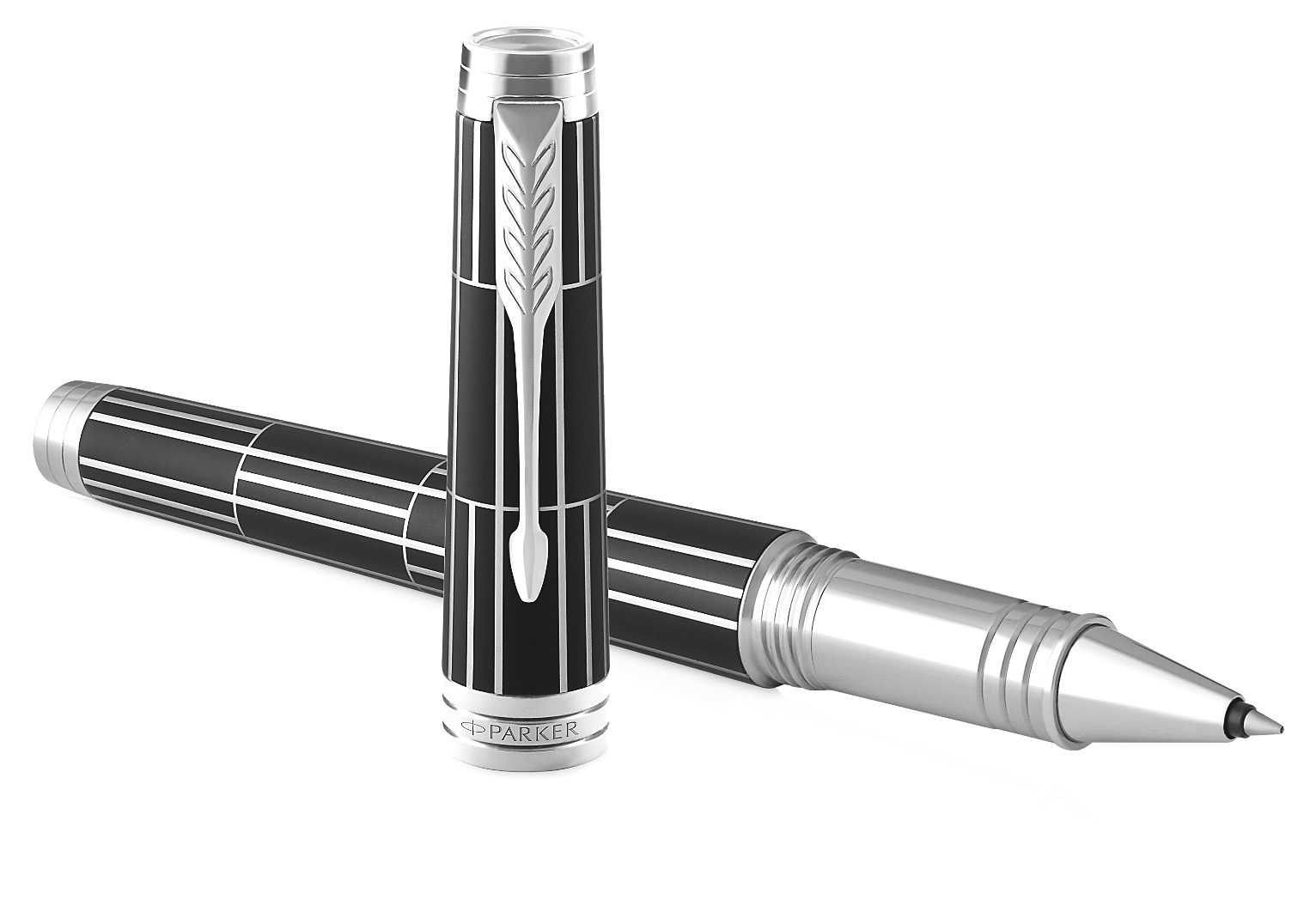 Ручка-роллер Parker Premier Luxury T565, Black СT, фото 3