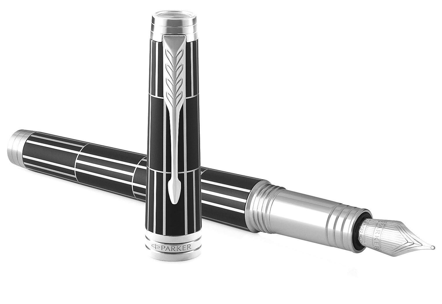 Перьевая ручка Parker Premier Luxury F565, Black СT (Перо F), фото 3