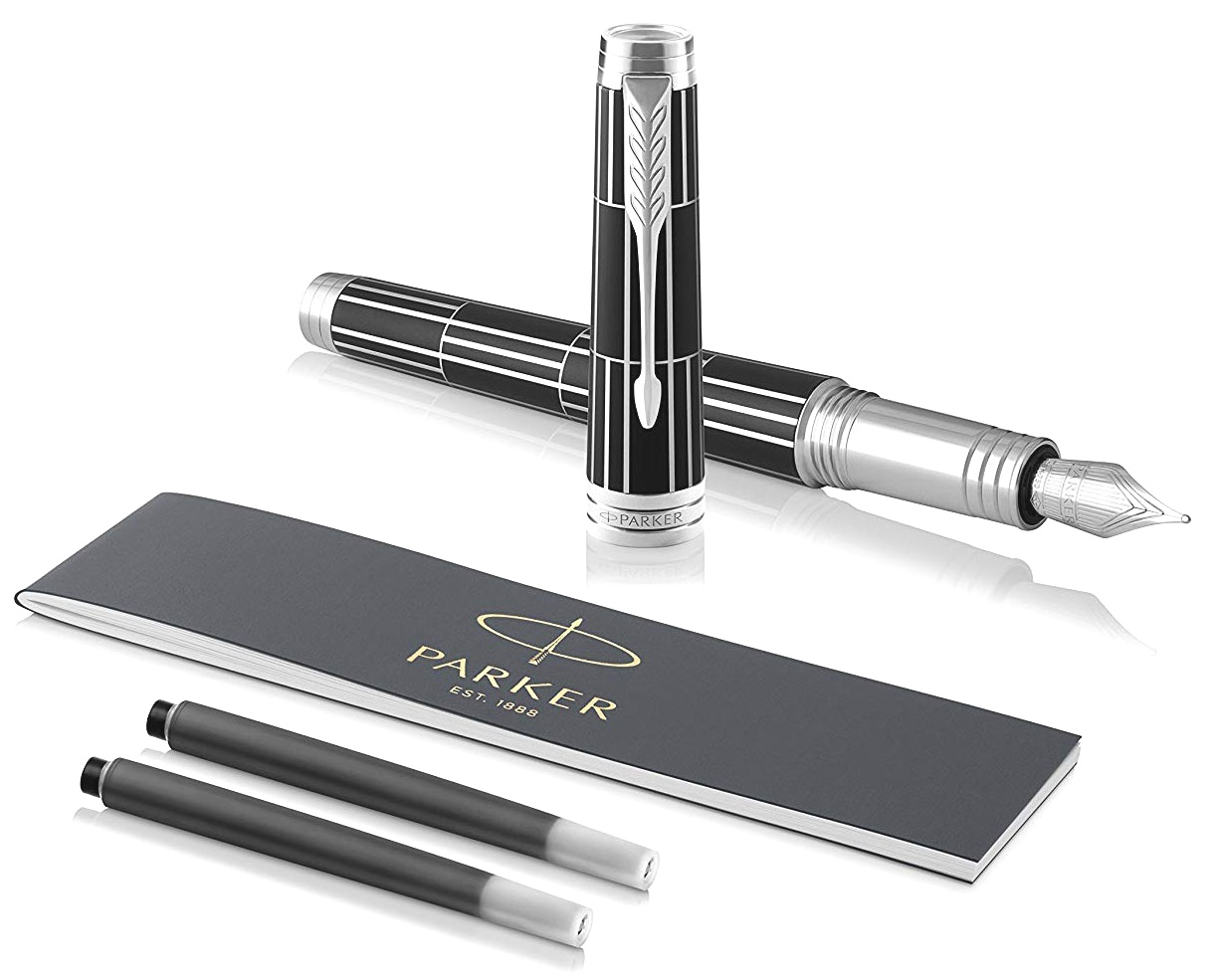 Перьевая ручка Parker Premier Luxury F565, Black СT (Перо F), фото 5