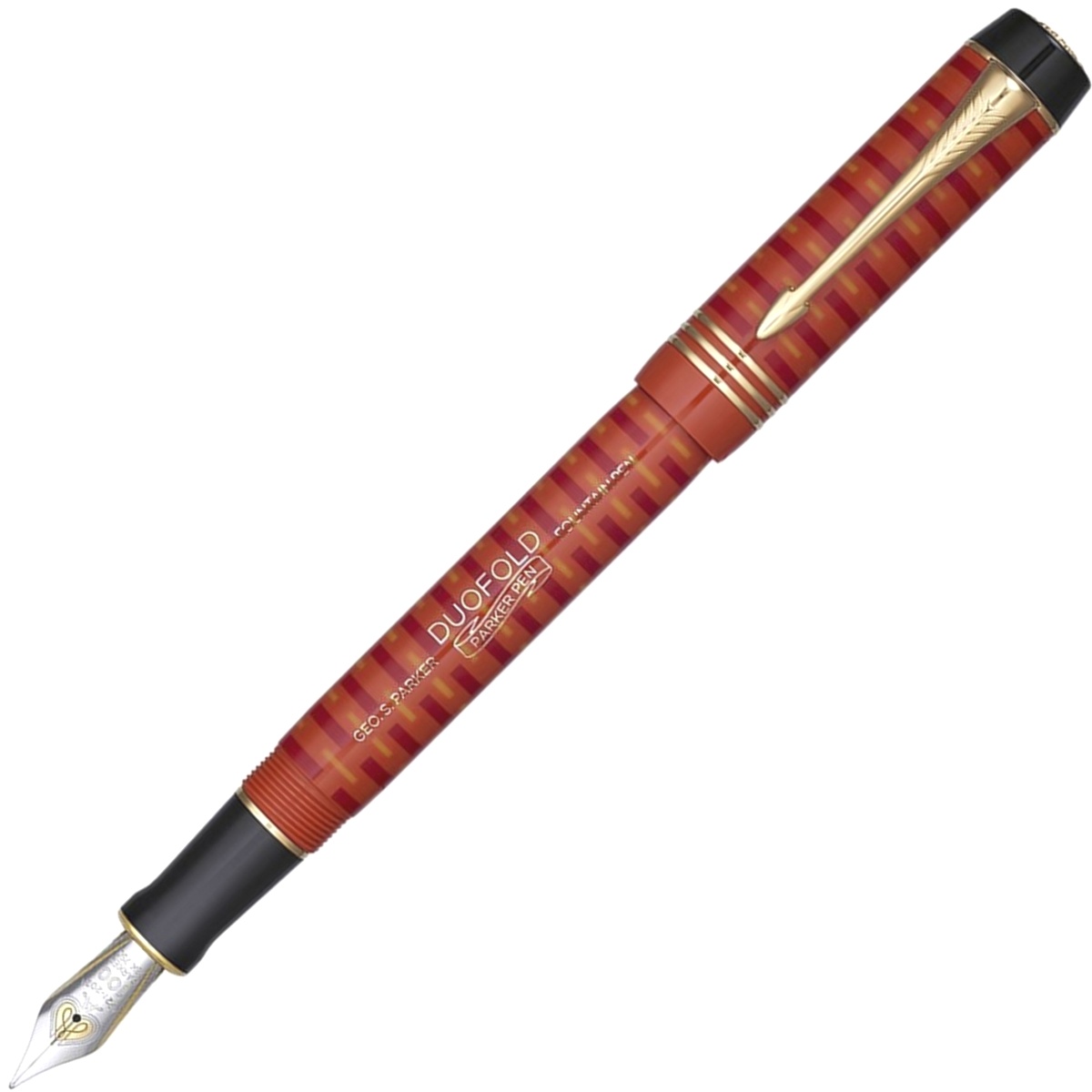  Перьевая ручка Parker Duofold 100th Anniversary LE, Big Red GT (Перо F)
