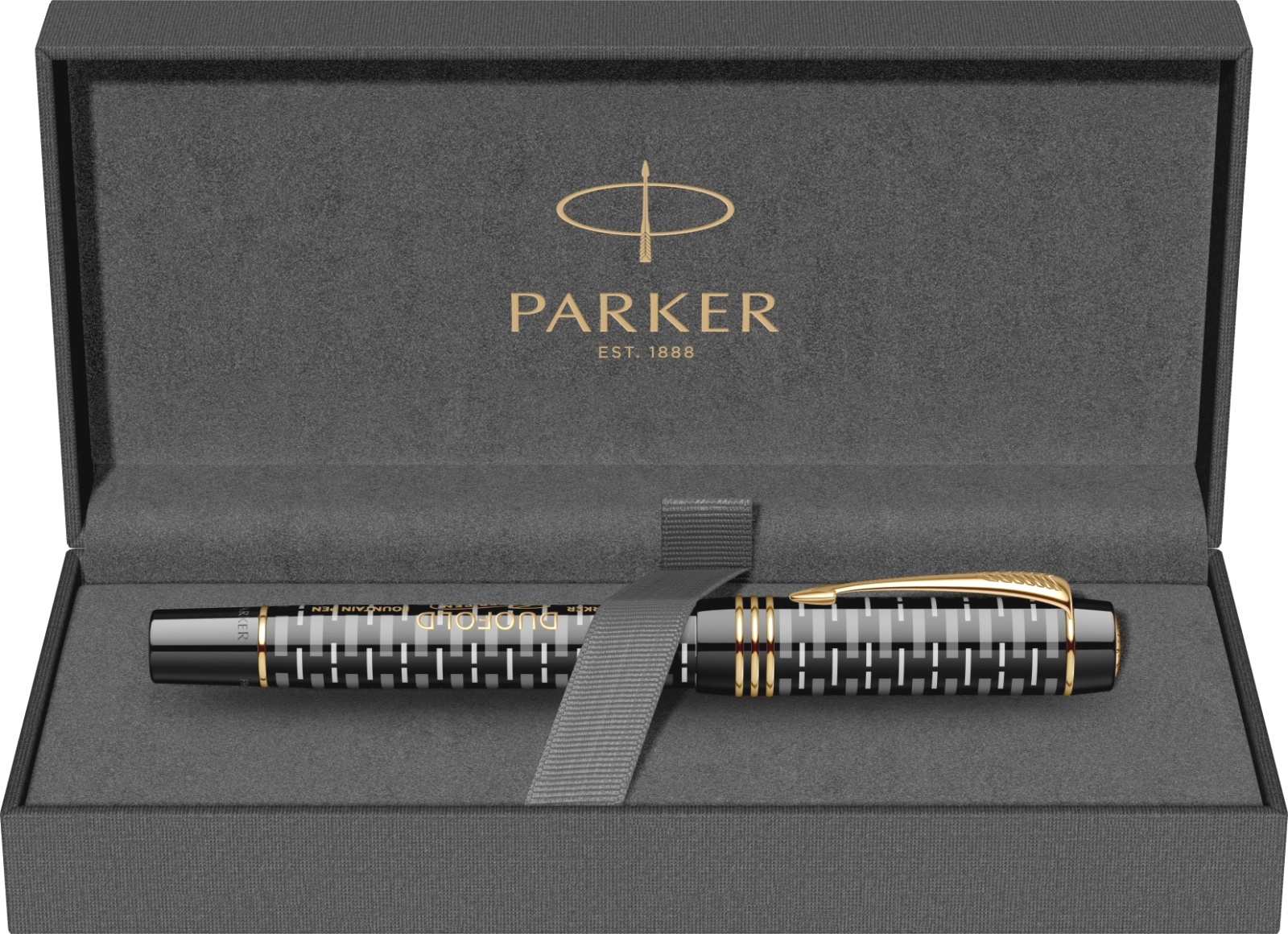  Перьевая ручка Parker Duofold 100th Anniversary LE, Black GT (Перо F), фото 8