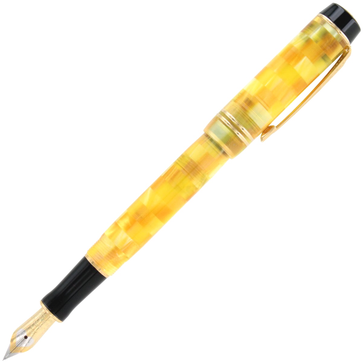  Перьевая ручка Parker Duofold Check Demi F208, Yellow Citrine GT (Перо F), фото 2