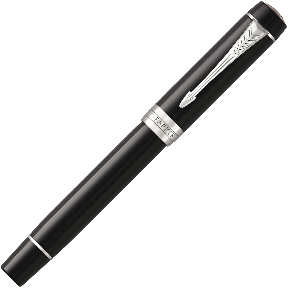  Перьевая ручка Parker Duofold Classic Centennial F77, Black CT (Перо F), фото 2