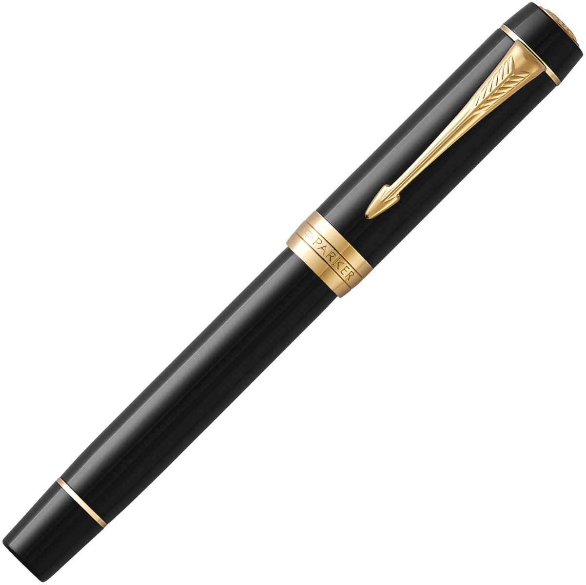  Перьевая ручка Parker Duofold Classic Centennial F77, Black / Gold (Перо F), фото 2