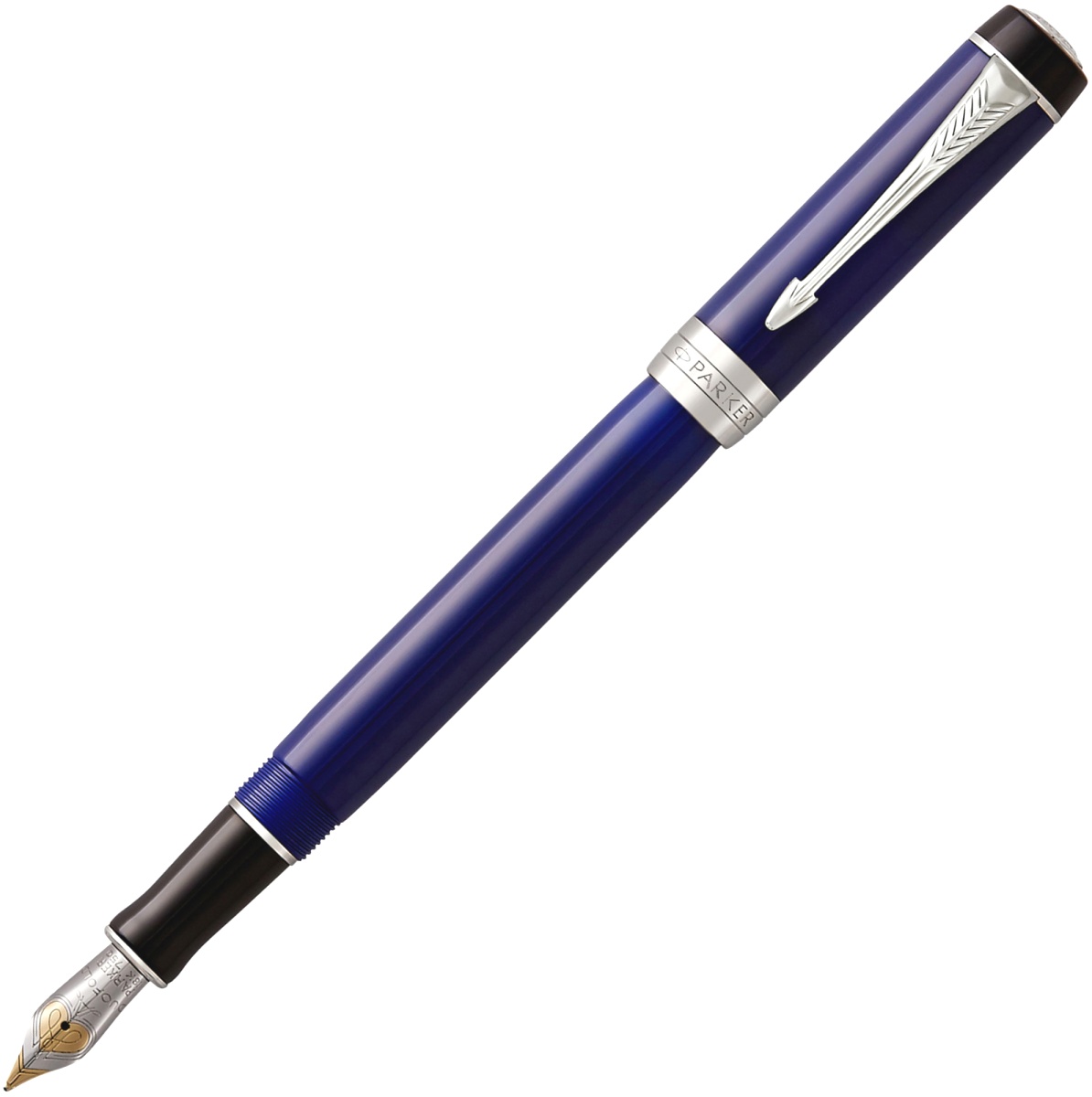  Перьевая ручка Parker Duofold Classic International F74, Blue and Black CT (Перо F)