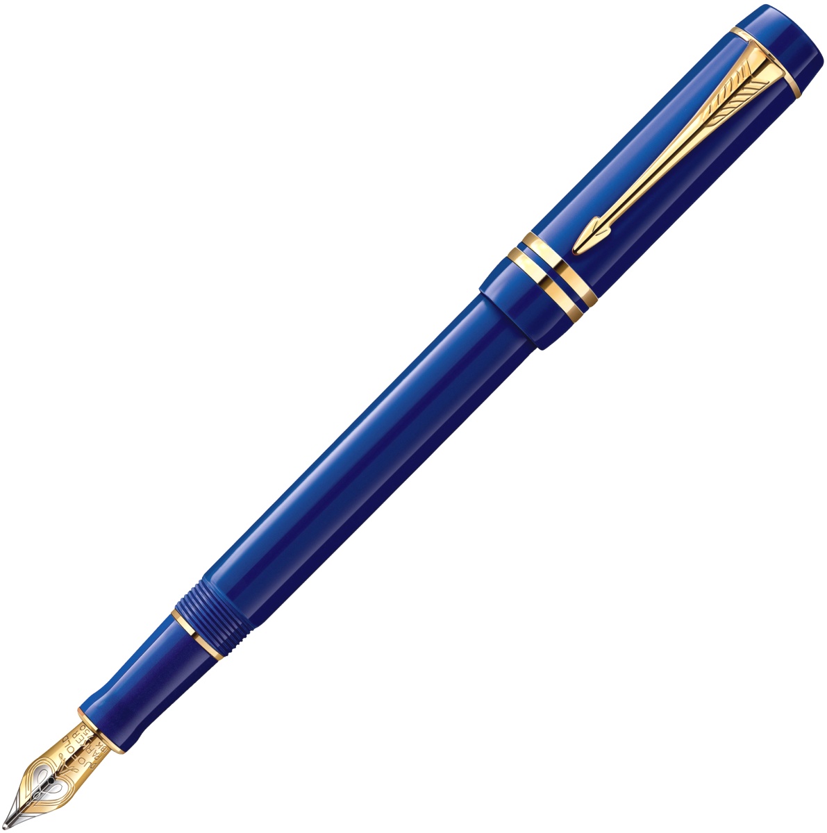 Перьевая ручка Parker Duofold Historical Colors Centennial F77, Lapis Lasuli GT (Перо F)