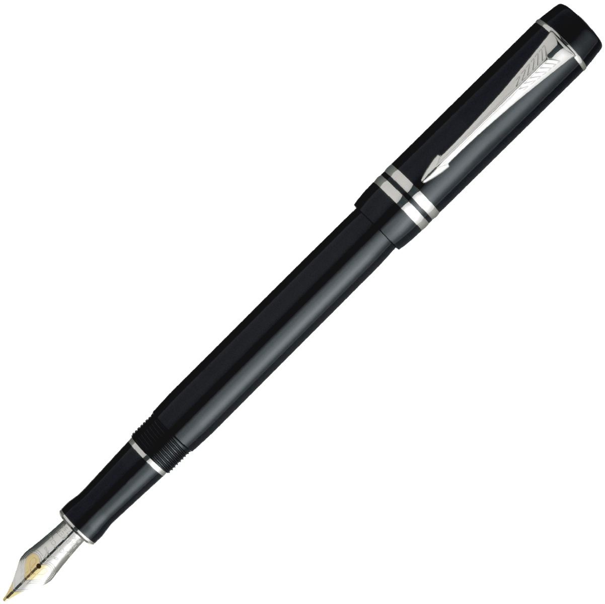 Перьевая ручка Parker Duofold Mini F289, Black PT (Перо F)